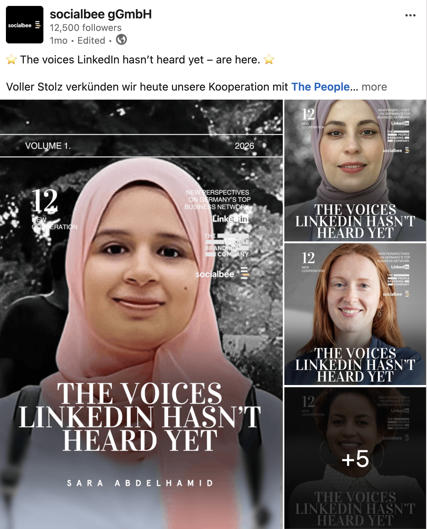 socialbee x the people branding