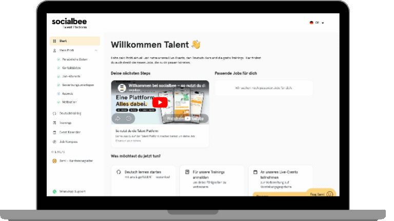 Digitale Talent-Plattform mit +6500 Talenten